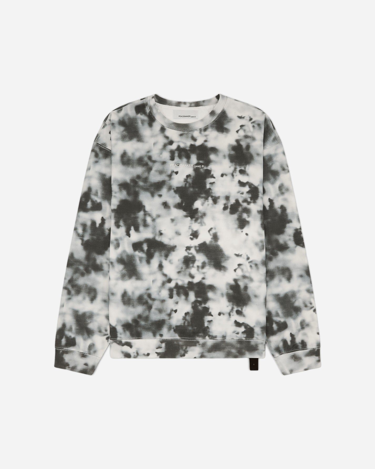 OAMC Peacemaker Loose Fit Crewneck Camo Print Black Camo Sweatshirts Crewneck PCM2ON01FFT00399 99
