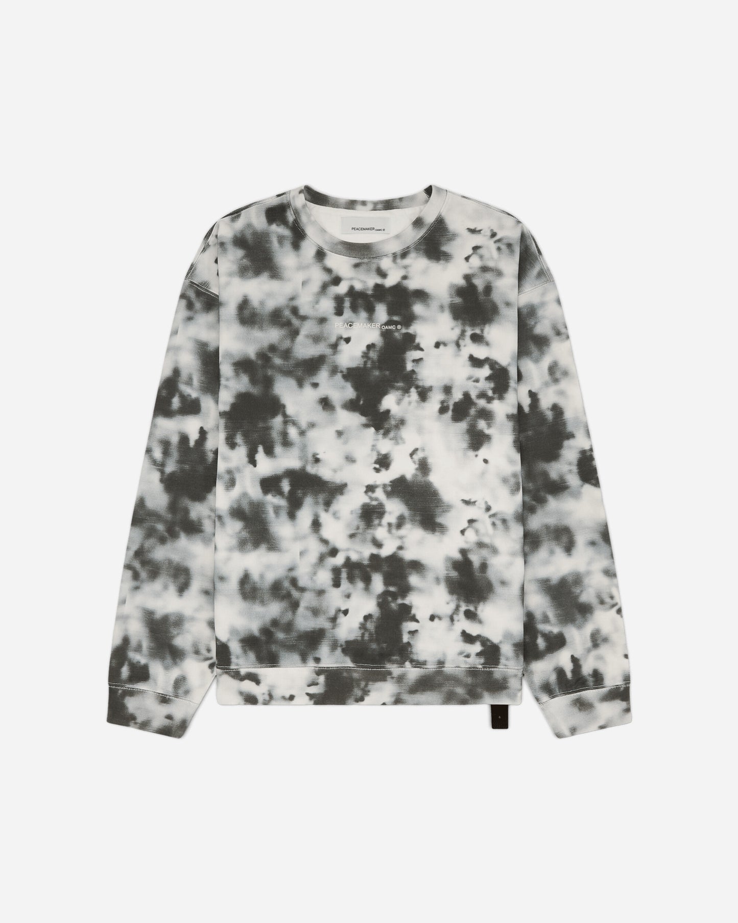 OAMC Peacemaker Loose Fit Crewneck Camo Print Black Camo Sweatshirts Crewneck PCM2ON01FFT00399 99
