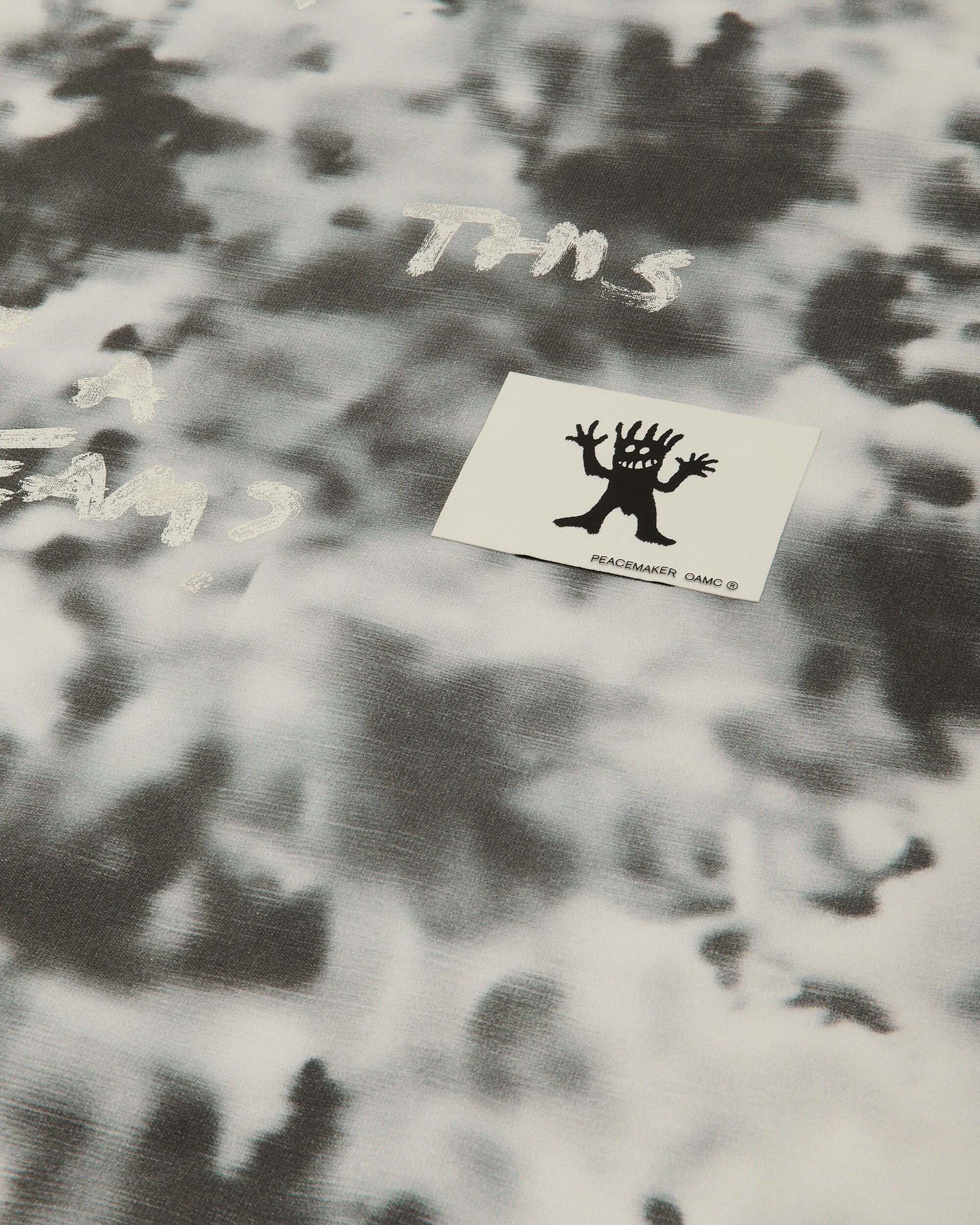 OAMC Peacemaker Loose Fit Crewneck Camo Print Black Camo Sweatshirts Crewneck PCM2ON01FFT00399 99