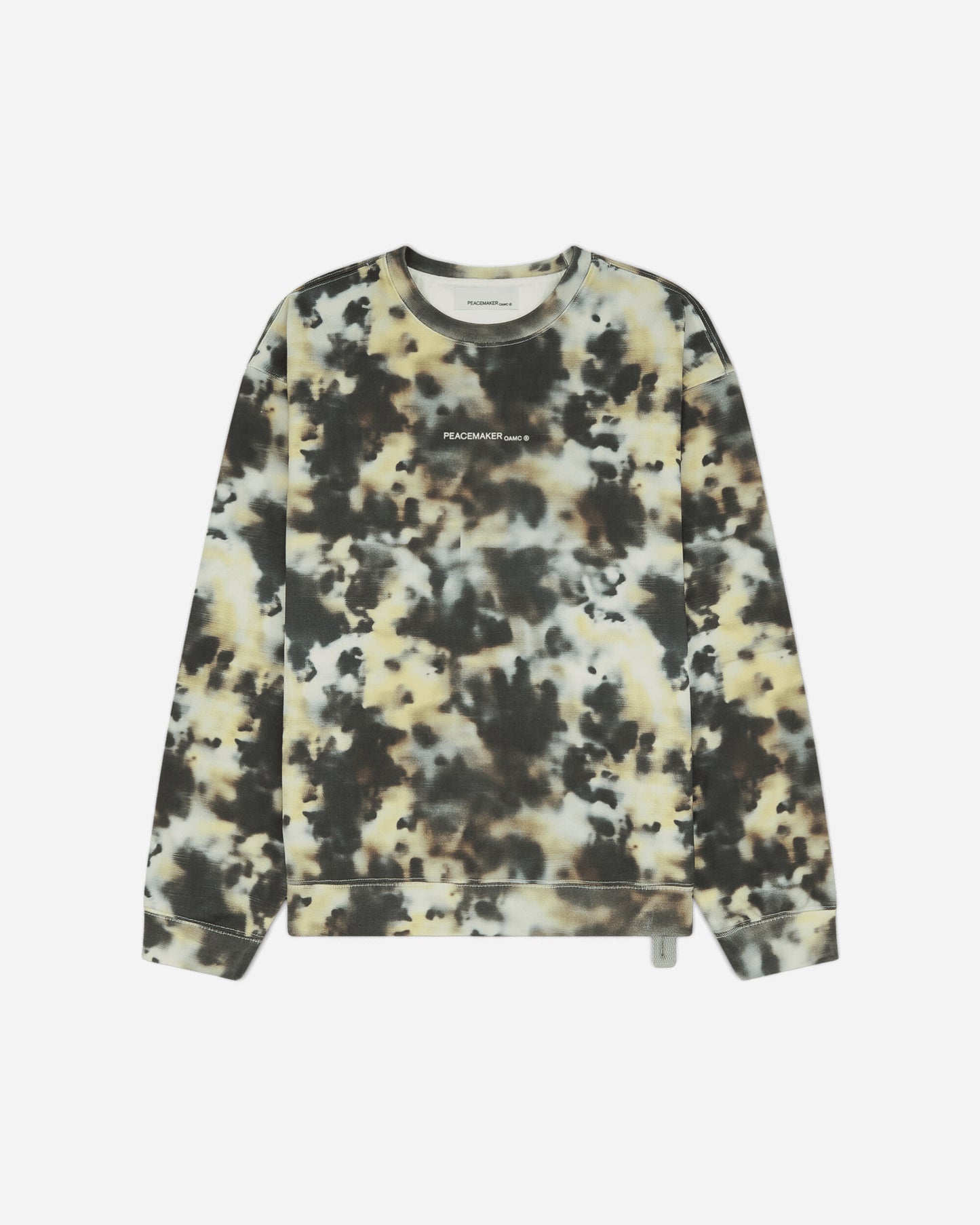 OAMC Peacemaker Loose Fit Crewneck Camo Print Military Camo Sweatshirts Crewneck PCM2ON01FFT00354 54