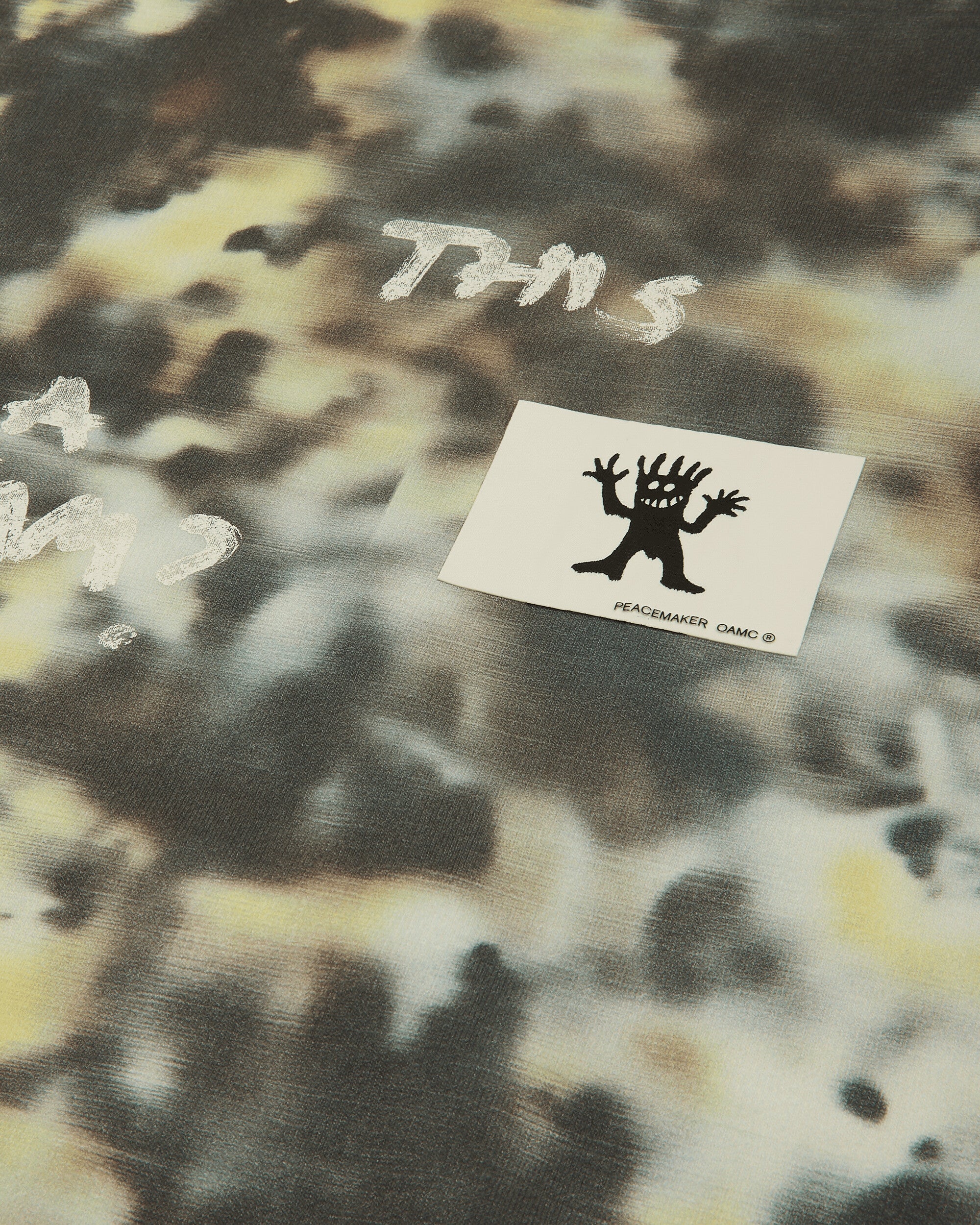 OAMC Peacemaker Loose Fit Crewneck Camo Print Military Camo Sweatshirts Crewneck PCM2ON01FFT00354 54