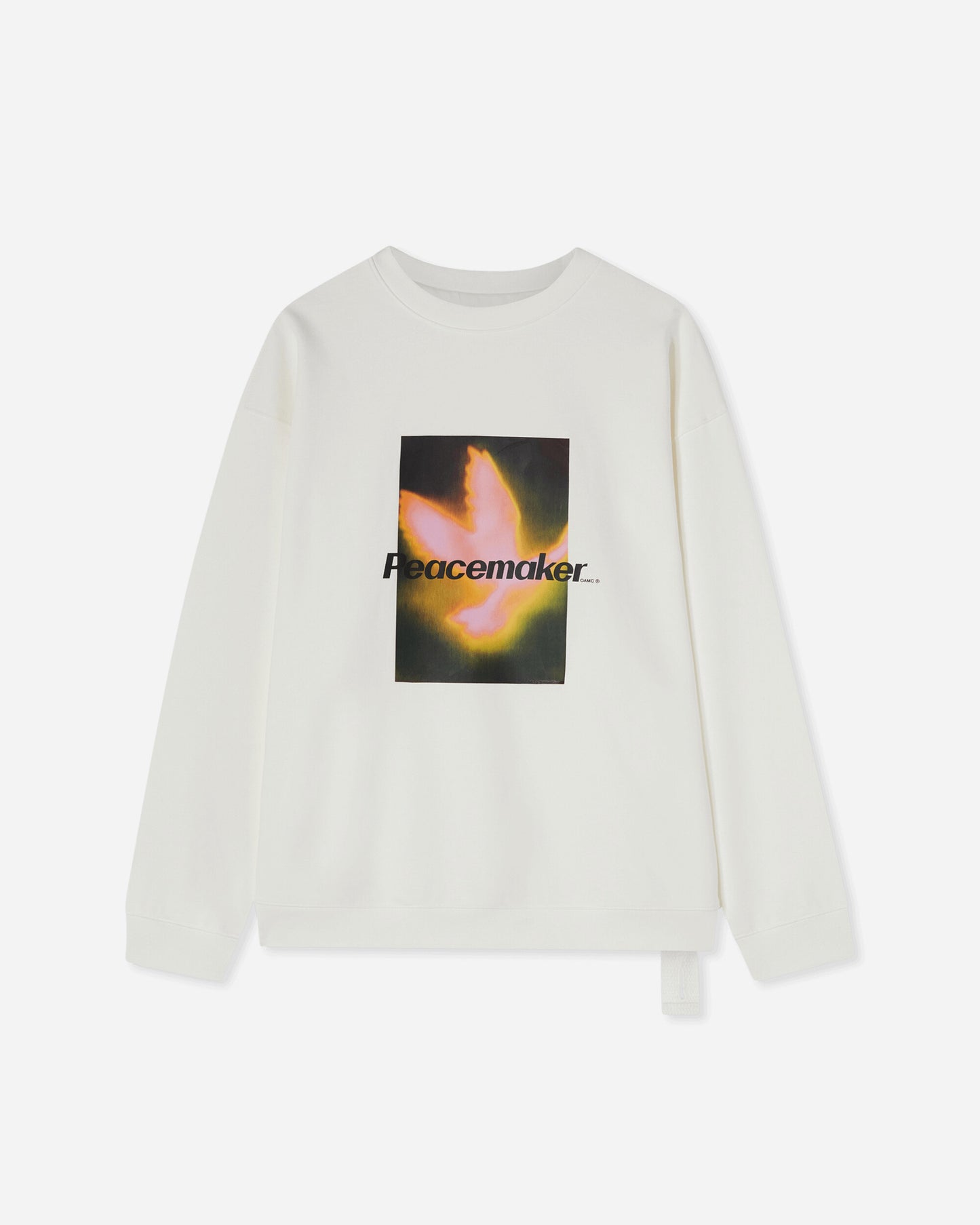 OAMC Peacemaker Peacemaker Bird Loose Fit Crewneck Snow White Sweatshirts Crewneck PCM1ON01HFT001002 WHT