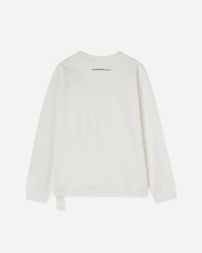 OAMC Peacemaker Peacemaker Bird Loose Fit Crewneck Snow White Sweatshirts Crewneck PCM1ON01HFT001002 WHT
