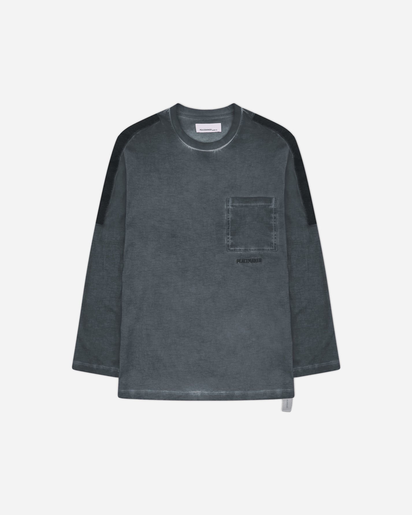 OAMC Peacemaker Velcro Applique Sweatshirt Light Gray Sweatshirts Crewneck PCM3OT10AJE002090 LIGHT GRAY