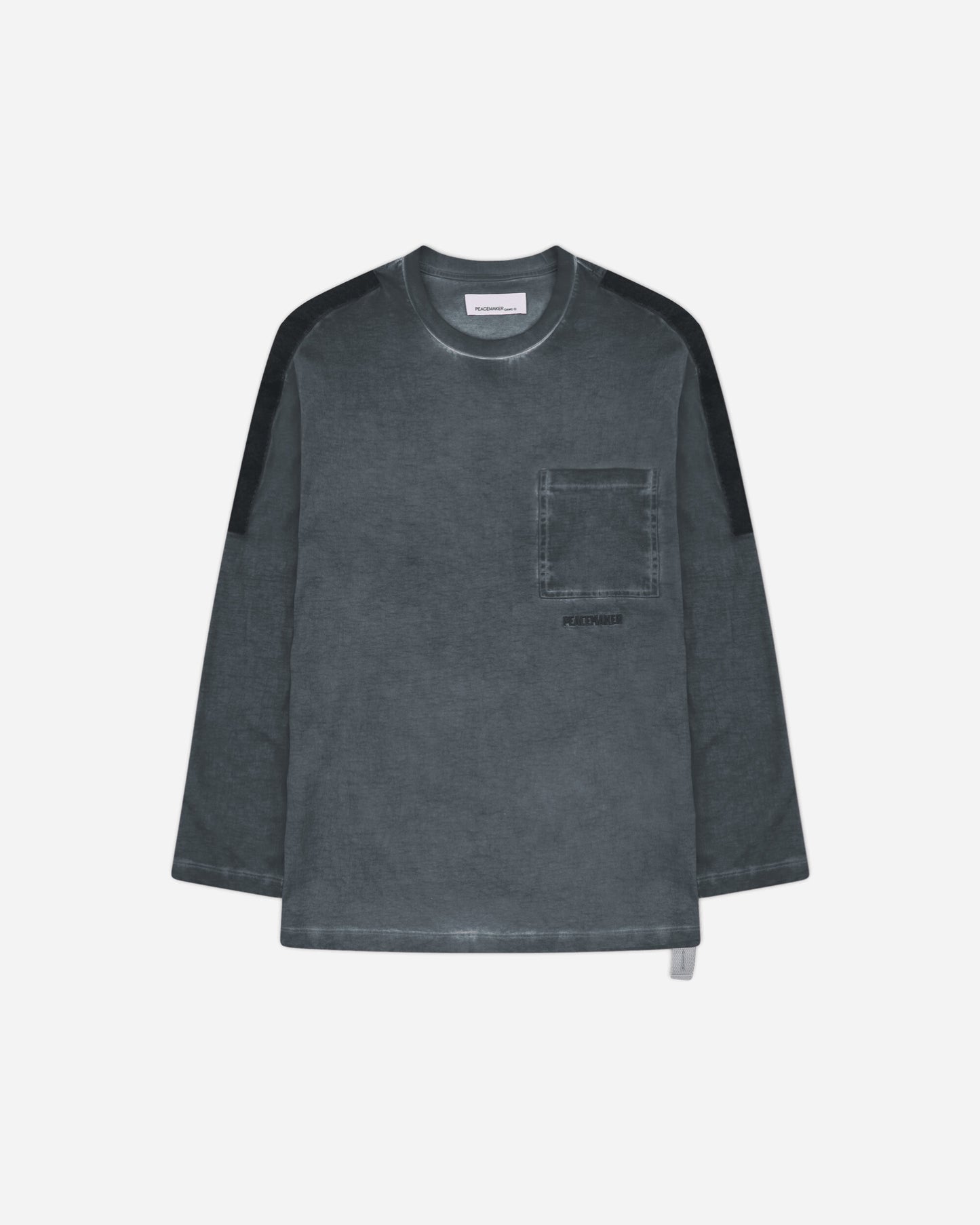OAMC Peacemaker Velcro Applique Sweatshirt Light Gray Sweatshirts Crewneck PCM3OT10AJE002090 LIGHT GRAY