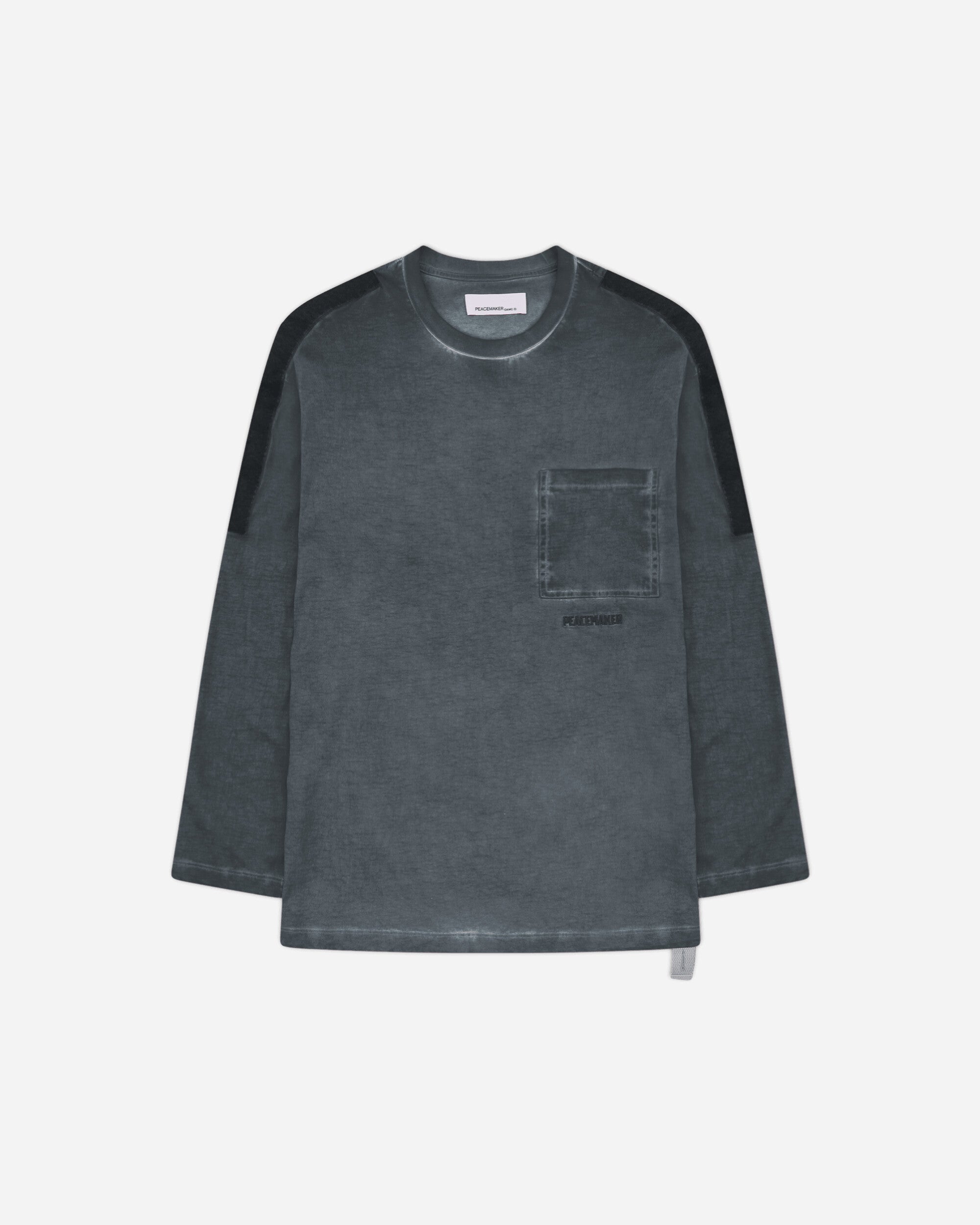 OAMC Peacemaker Velcro Applique Sweatshirt Light Gray Sweatshirts Crewneck PCM3OT10AJE002090 LIGHT GRAY