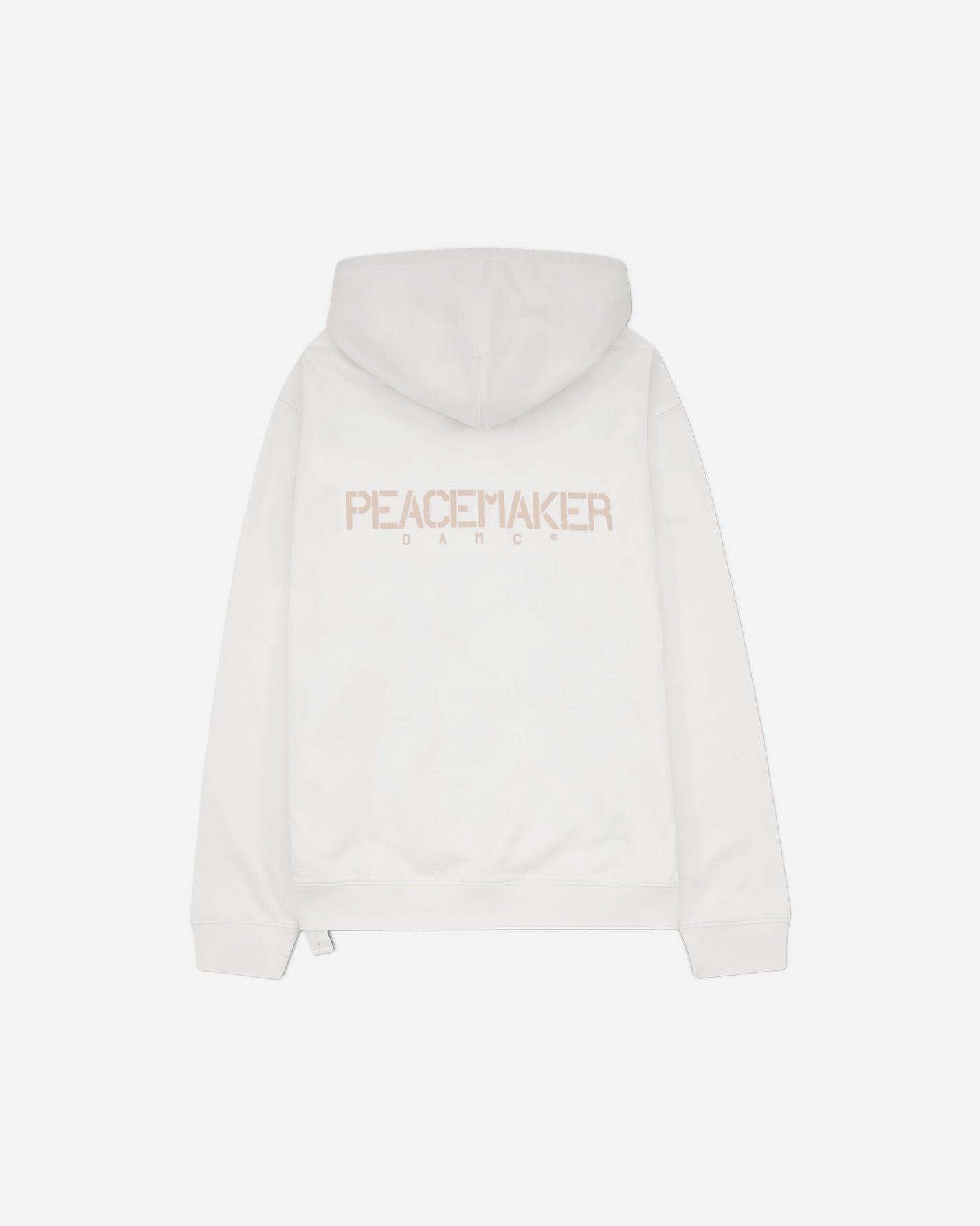 OAMC Peacemaker Hoodie  Stencil Print White Sweatshirts Hoodies PCM3OH01DFT001001 WHITE