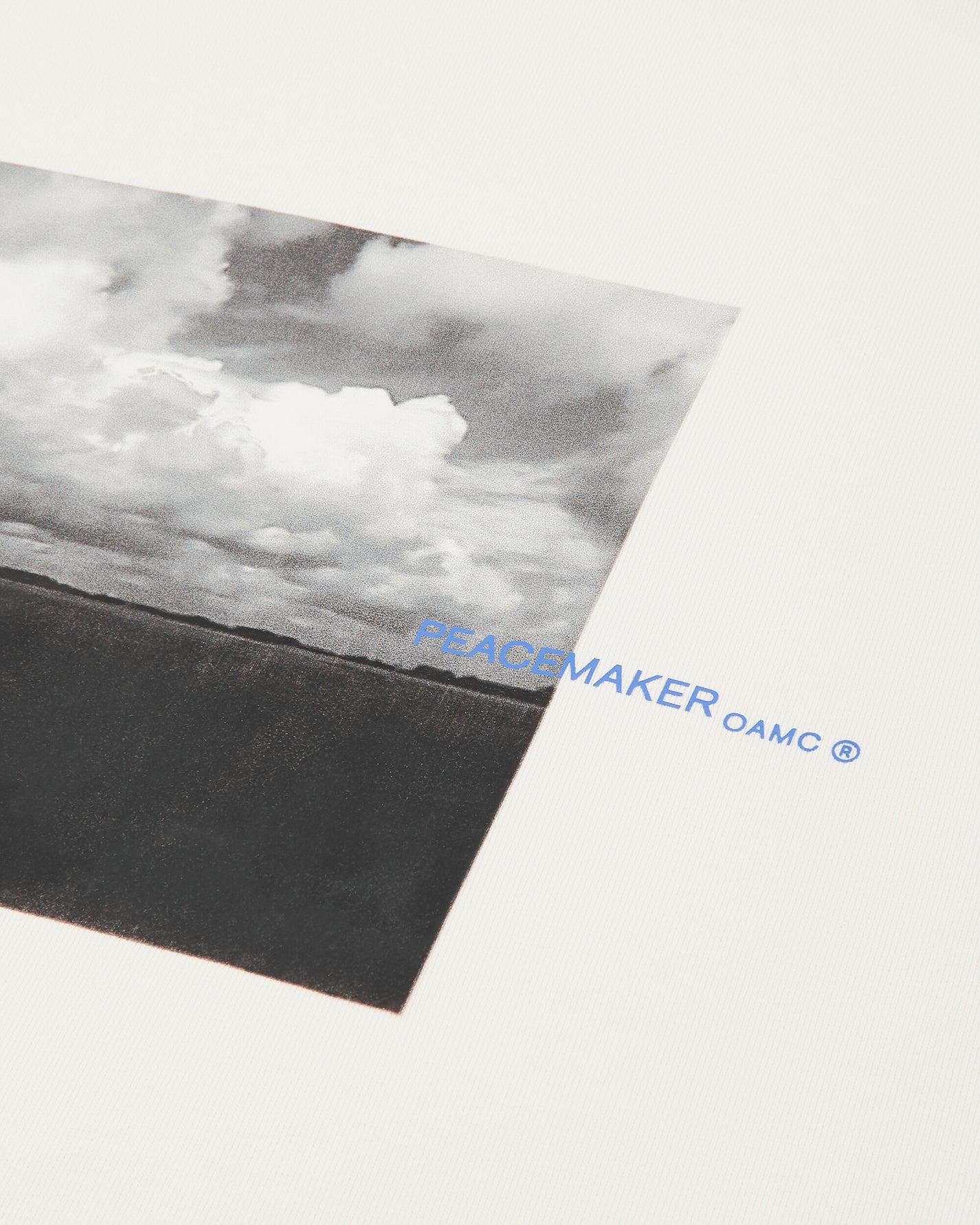 OAMC Peacemaker Loose Fit Hoodie Star Print White Sweatshirts Hoodies PCM2OH01LFT00201 01