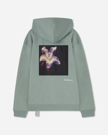 OAMC Peacemaker Peacemaker Flower Loose Fit Hoodie Sage Green Sweatshirts Hoodies PCM1OH01GFT001050 SGRN