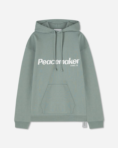 OAMC Peacemaker Peacemaker Flower Loose Fit Hoodie Sage Green Sweatshirts Hoodies PCM1OH01GFT001050 SGRN