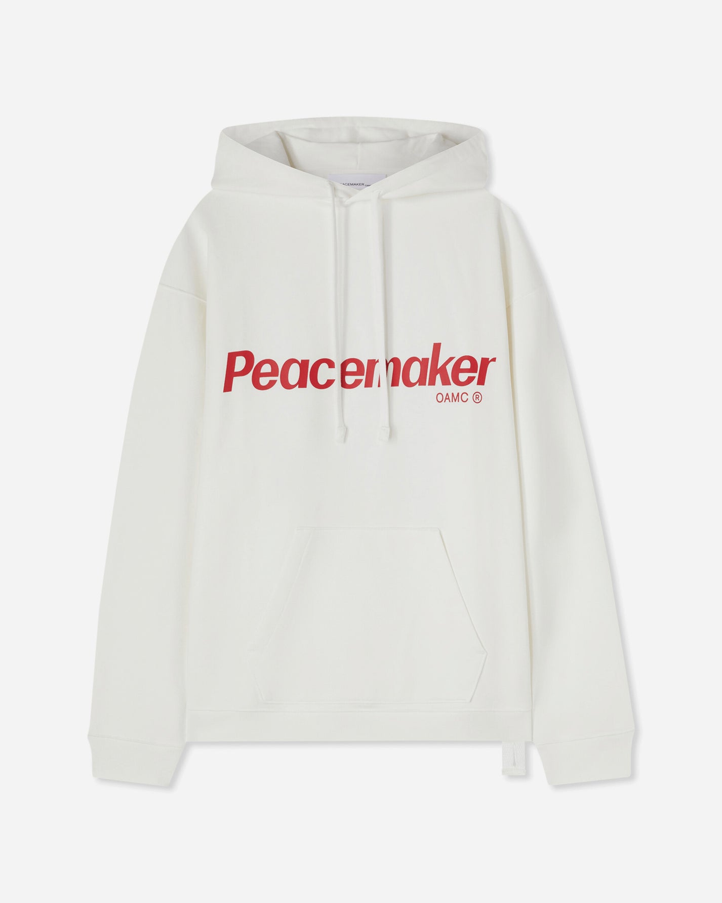 OAMC Peacemaker Peacemaker Flower Loose Fit Hoodie Snow White Sweatshirts Hoodies PCM1OH01GFT001002 WHT