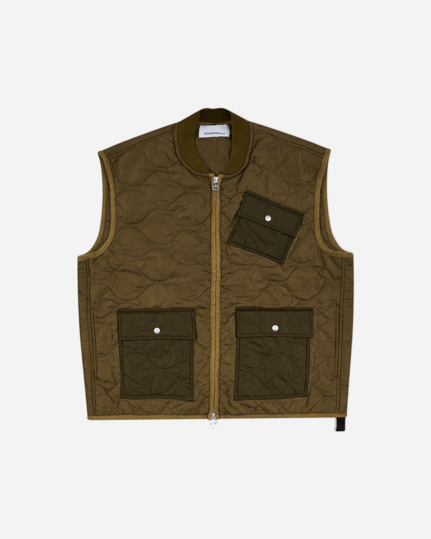 OAMC Peacemaker Liner Vest Military Green Coats and Jackets Jackets PCM3OG01ANY001054 MILITARY GREEN