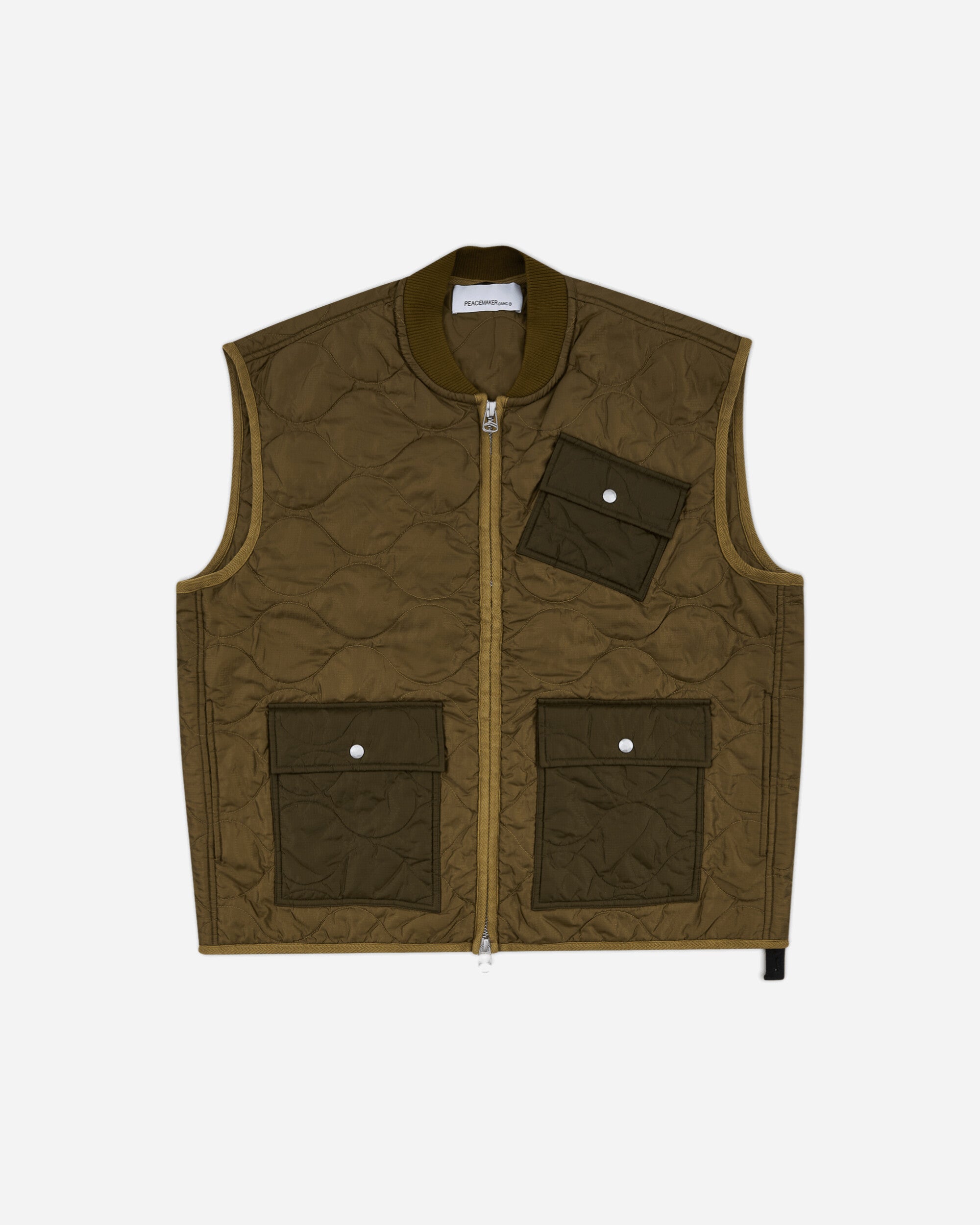 OAMC Peacemaker Liner Vest Military Green Coats and Jackets Jackets PCM3OG01ANY001054 MILITARY GREEN