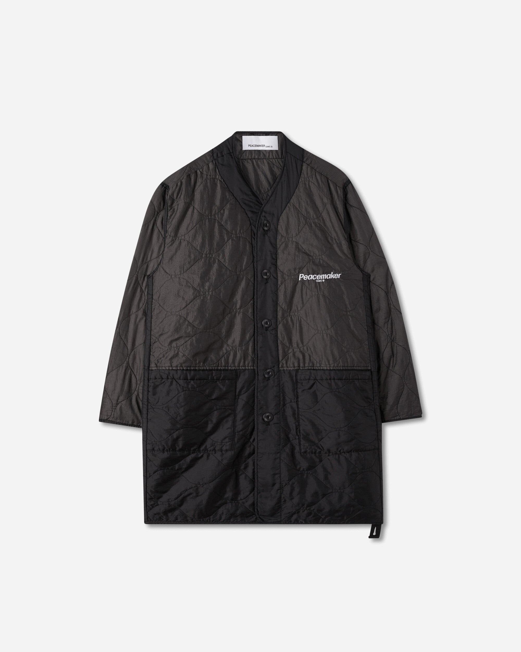 OAMC Peacemaker Long Liner Black Coats and Jackets Jackets PCM1OC02ANY001099 BLK