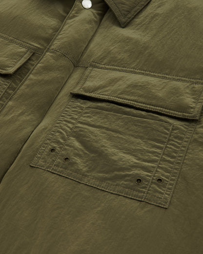 OAMC Peacemaker Padded Overshirt Military Green Coats and Jackets Jackets PCM2OS07BNY00854 54