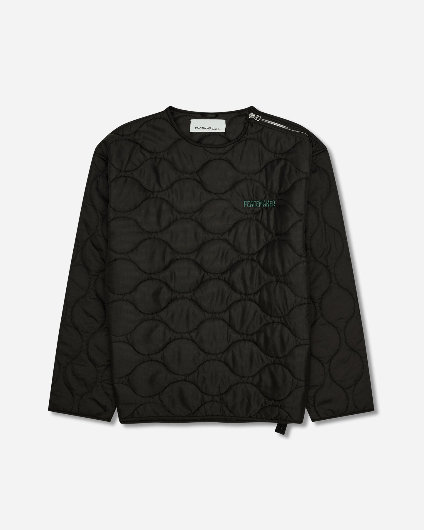 OAMC Peacemaker Shoulder Zip Liner Black Coats and Jackets Jackets PCM2ON02ANY00199 99