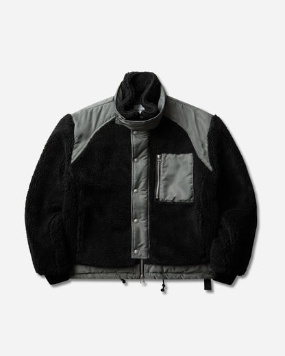OAMC Peacemaker Teddy Jacket Black Coats and Jackets Jackets PCM4OJ02ATE00199 BLACK