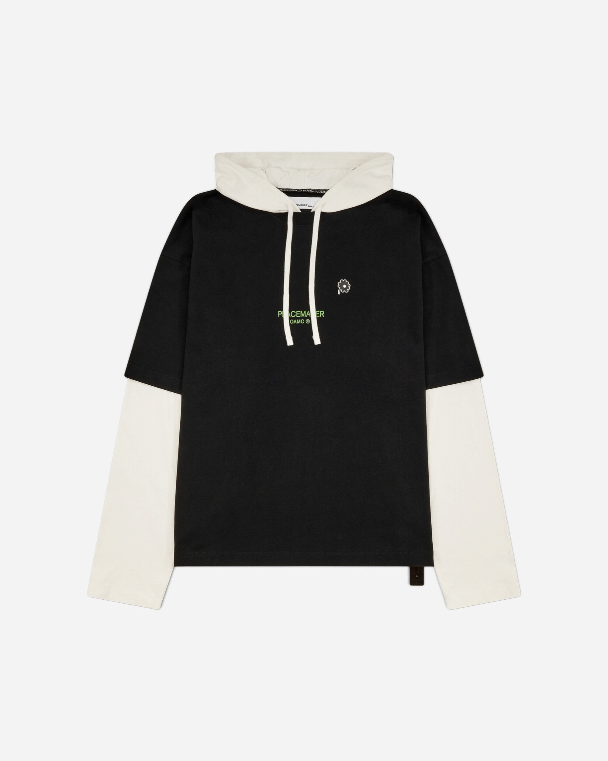 OAMC Peacemaker Hooded Tee Dynamo  Print Black T-Shirts Longsleeve PCM2OT08HJE00299 99