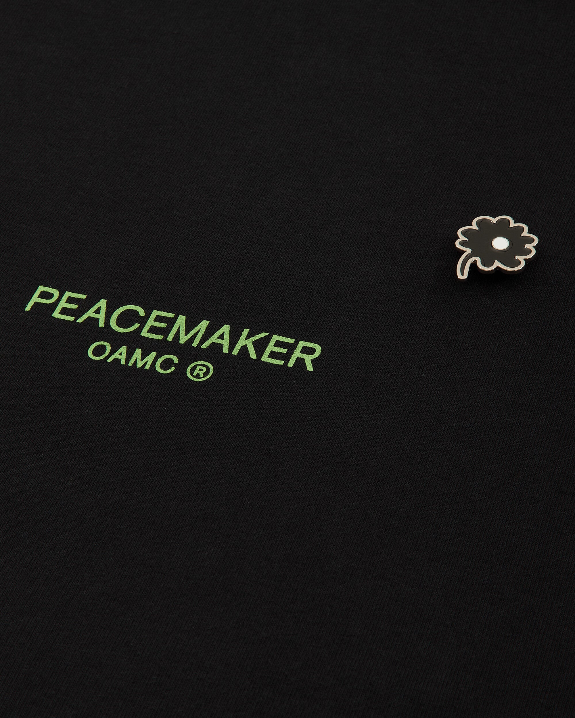 OAMC Peacemaker Hooded Tee Dynamo  Print Black T-Shirts Longsleeve PCM2OT08HJE00299 99