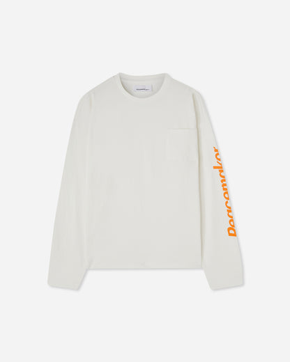 OAMC Peacemaker Peacemaker L/S Pocket Tee Snow White T-Shirts Longsleeve PCM1OT04MJE002002 WHT