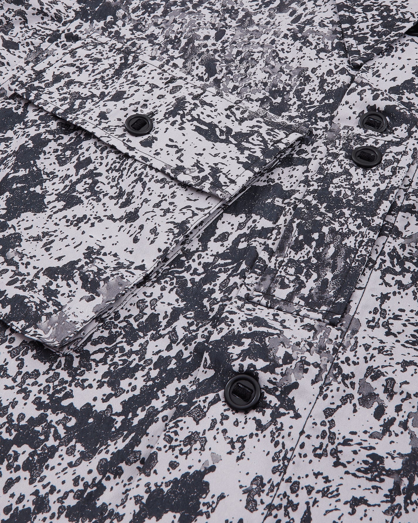 OAMC Peacemaker Military Cargo Shirt Ash All Over Print Shirts Longsleeve Shirt PCM3OS15ACO018S01 ASH ALL OVER PRINT