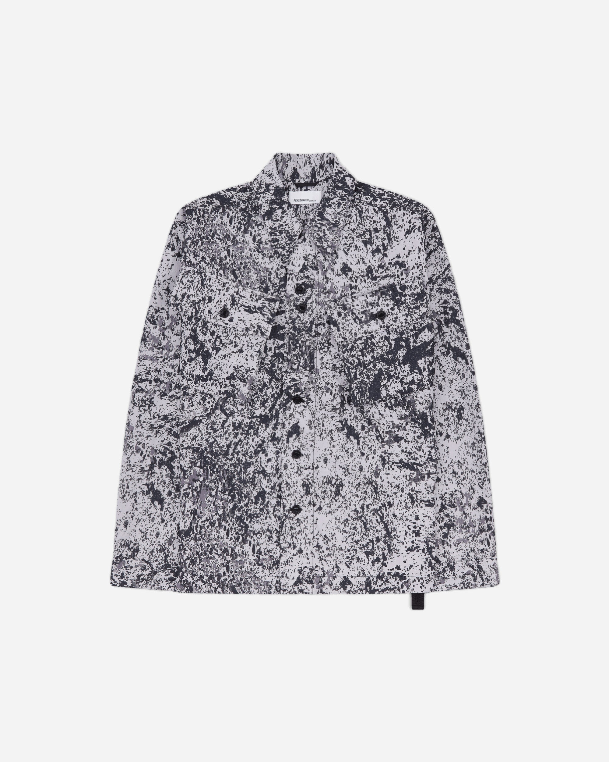 OAMC Peacemaker Military Cargo Shirt Ash All Over Print Shirts Longsleeve Shirt PCM3OS15ACO018S01 ASH ALL OVER PRINT