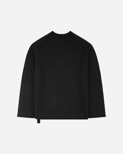 OAMC Peacemaker Shoulder Zip Knit Black Knitwears Sweaters PCM2OK04AFL00299 99