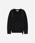OAMC Peacemaker Applied Tape Knit Black T-Shirts Top PCM3OK01AFL005099 BLACK