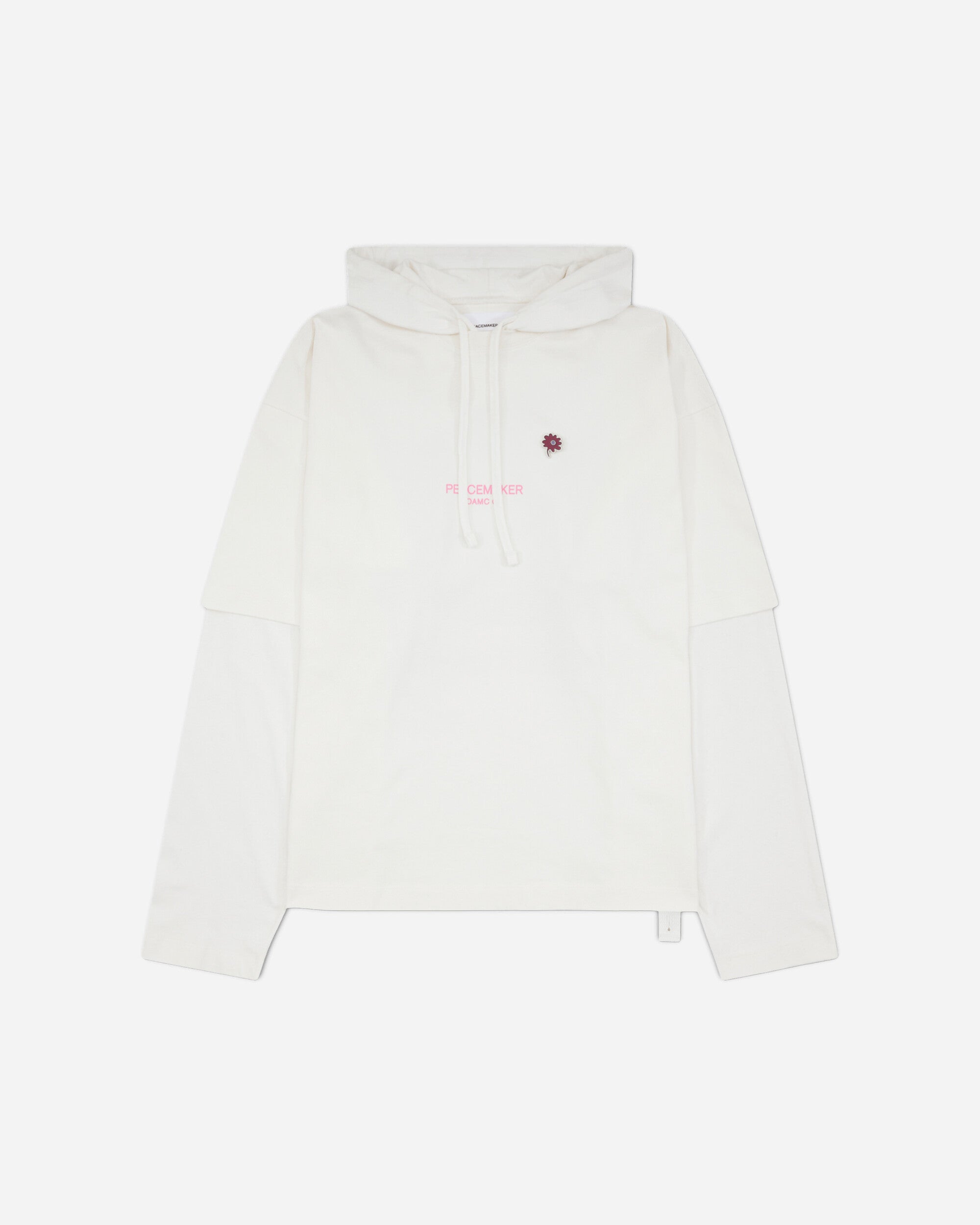 OAMC Peacemaker Hooded Tee Dynamo  Print White T-Shirts Top PCM2OT08HJE00201 01