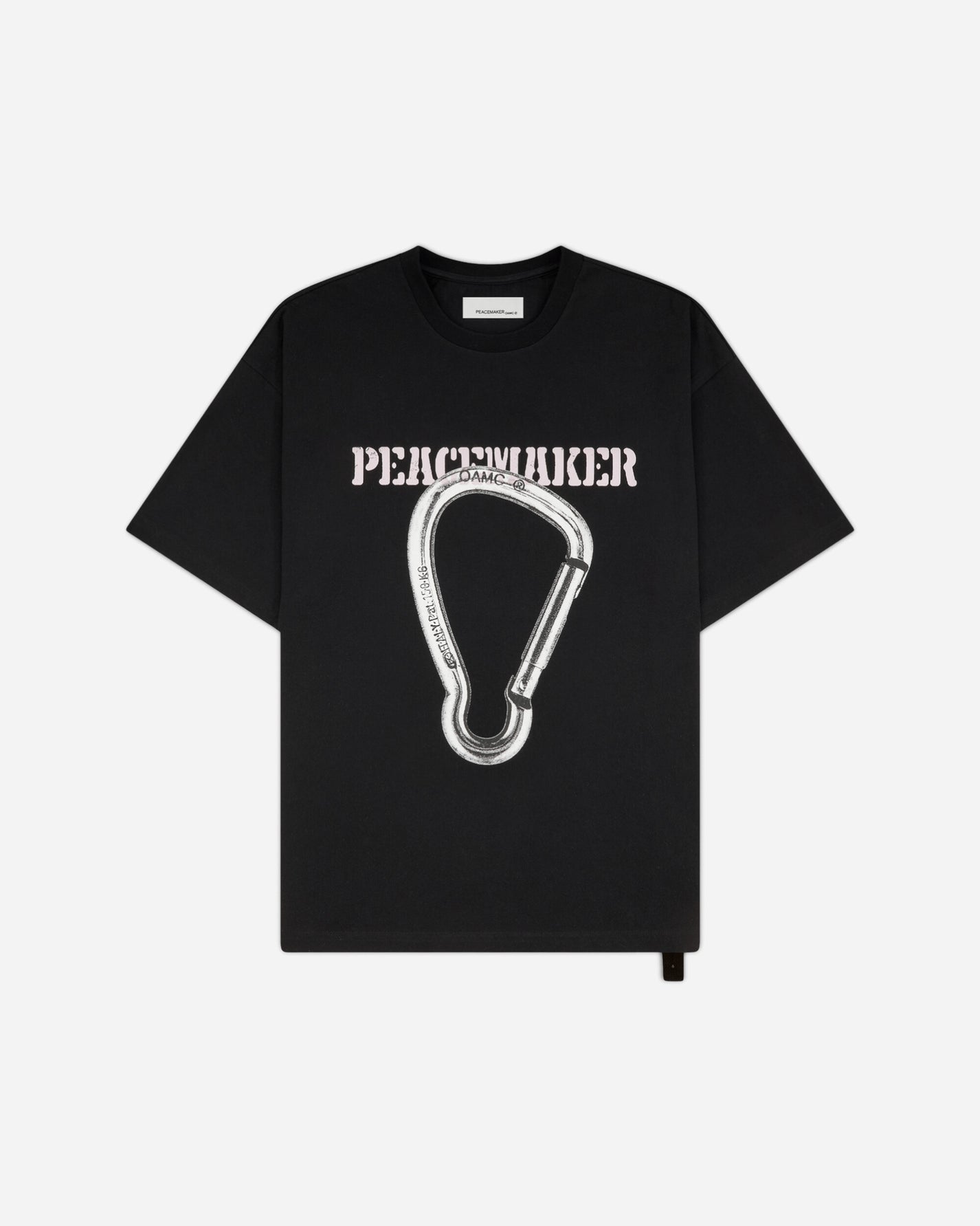OAMC Peacemaker Loose Fit Tshirt Carabinier  Print Black T-Shirts Top PCM2OT02NJE00299 99