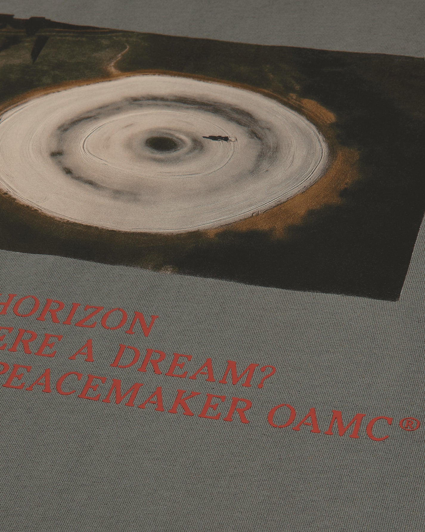OAMC Peacemaker Loose Fit Tshirt Landart 03  Print Gray T-Shirts Top PCM2OT02DJE00295 95