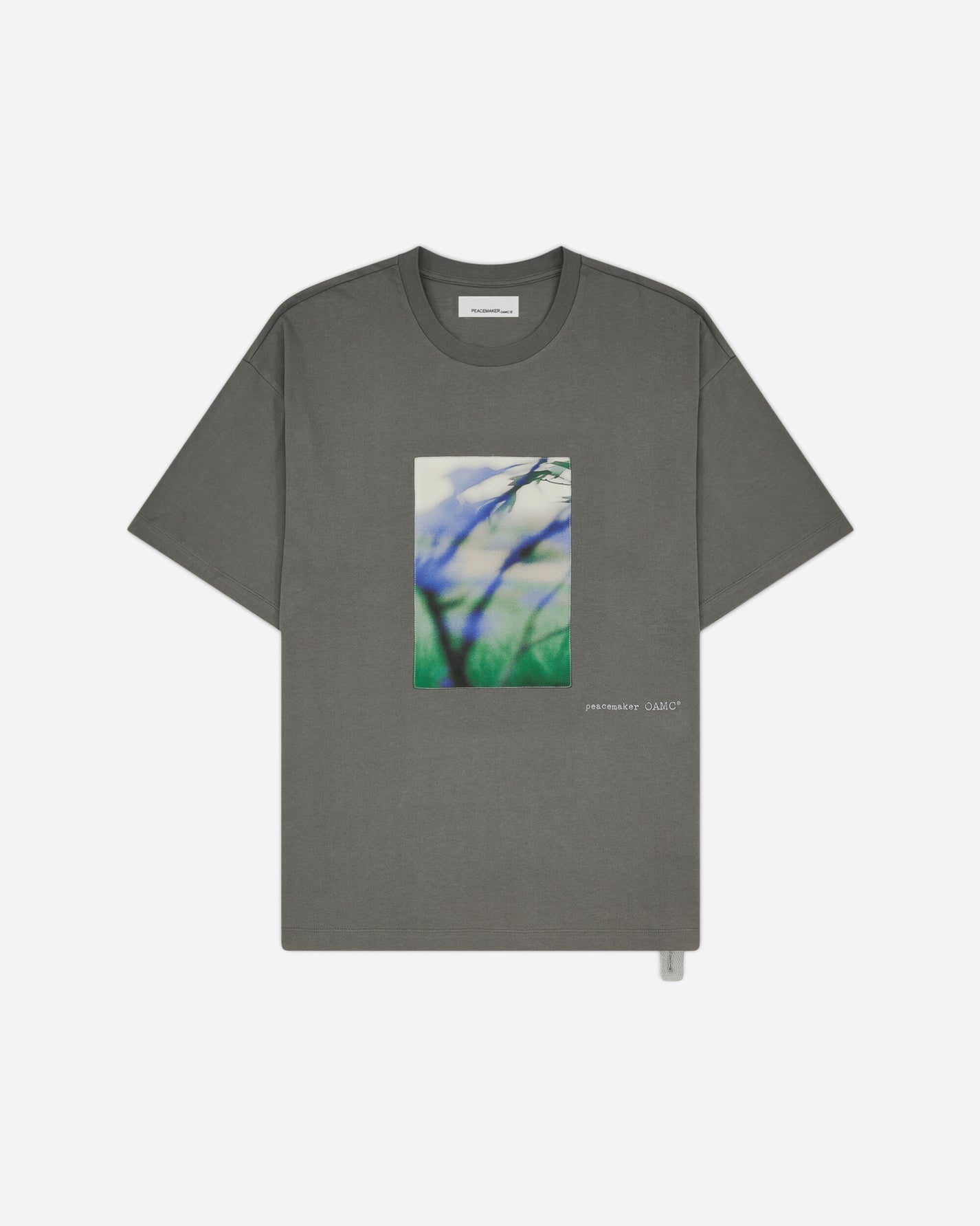 OAMC Peacemaker Loose Fit Tshirt Landart Print Gray T-Shirts Top PCM2OT02BJE00295 95