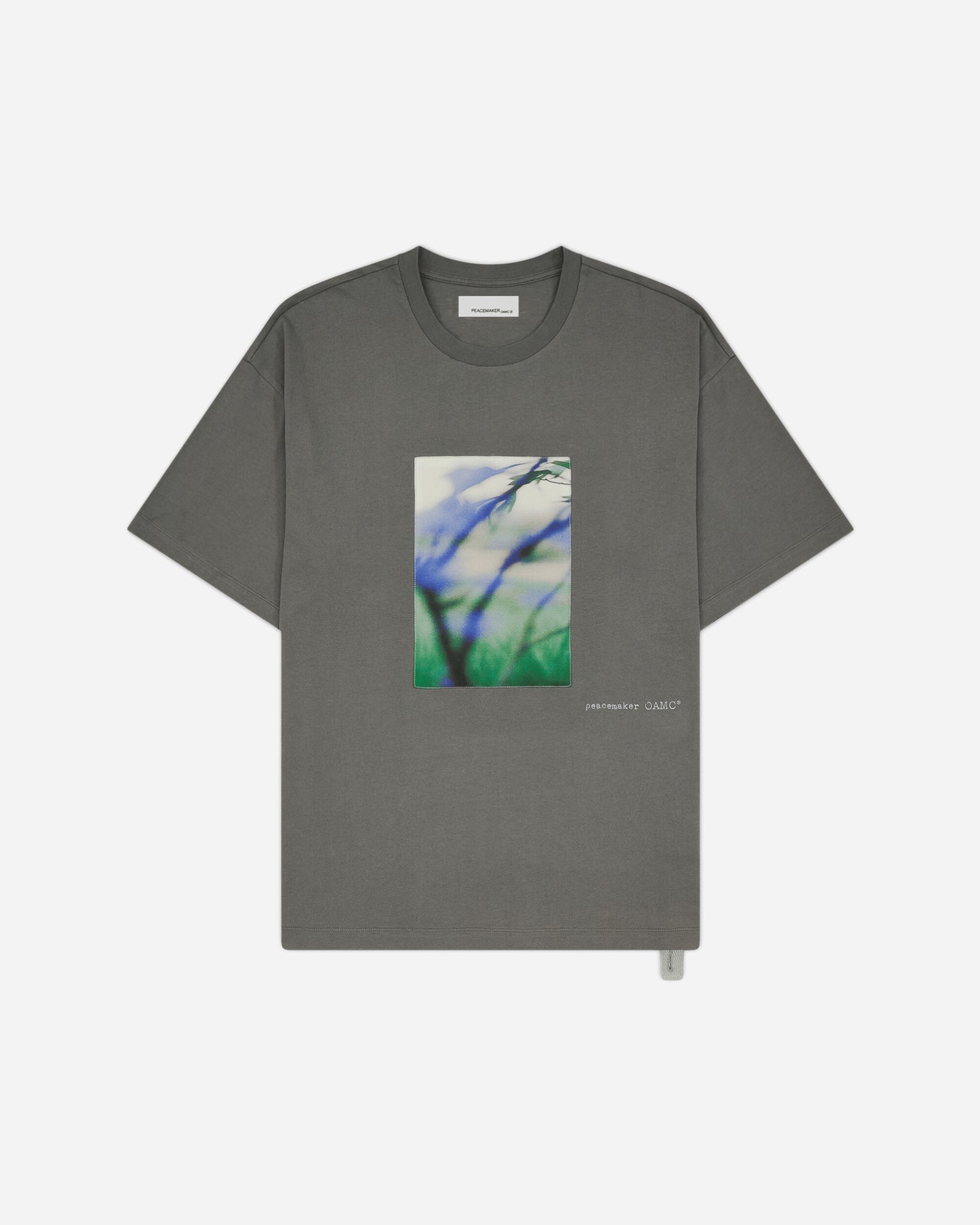 OAMC Peacemaker Loose Fit Tshirt Landart Print Gray T-Shirts Top PCM2OT02BJE00295 95