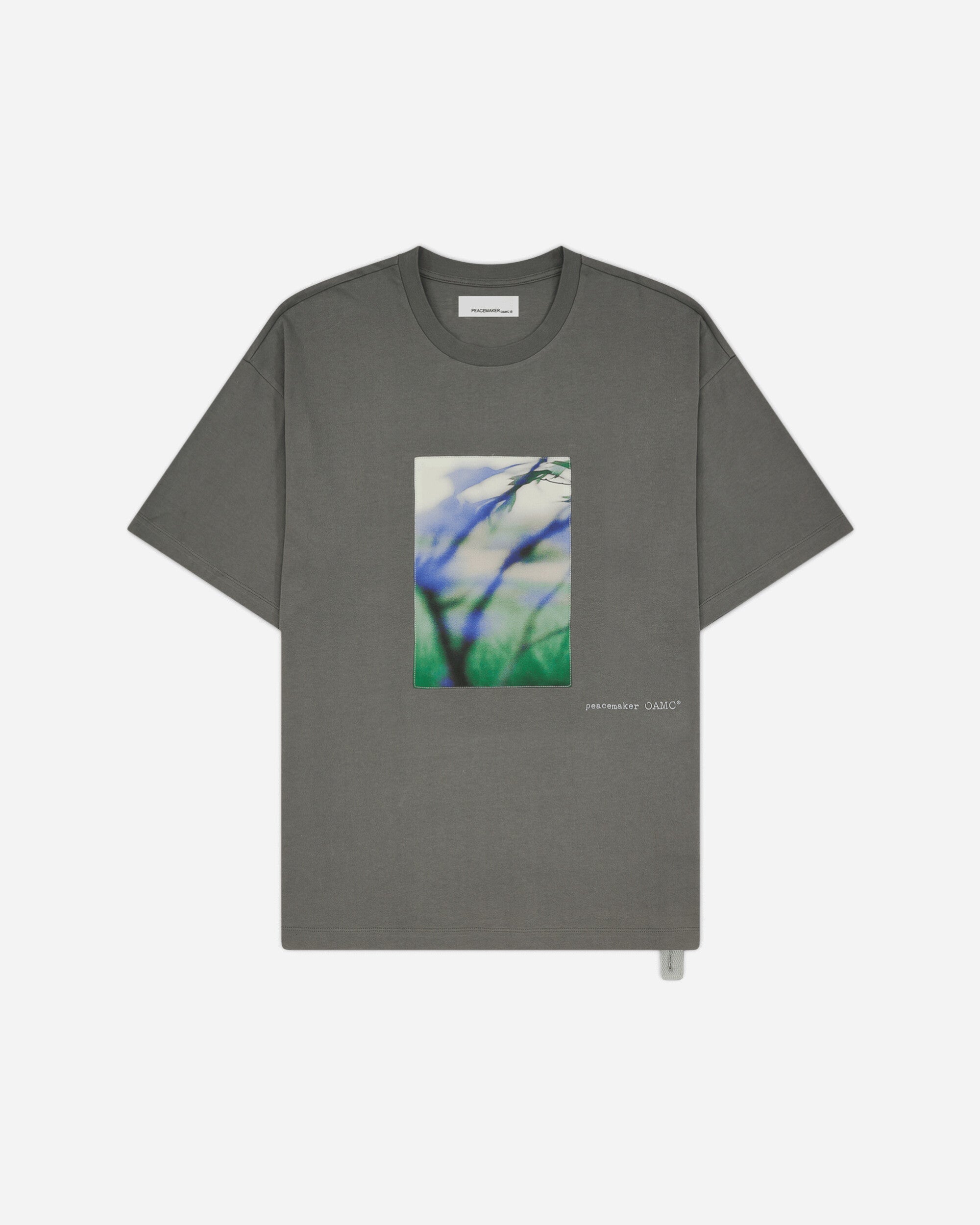 OAMC Peacemaker Loose Fit Tshirt Landart Print Gray T-Shirts Top PCM2OT02BJE00295 95