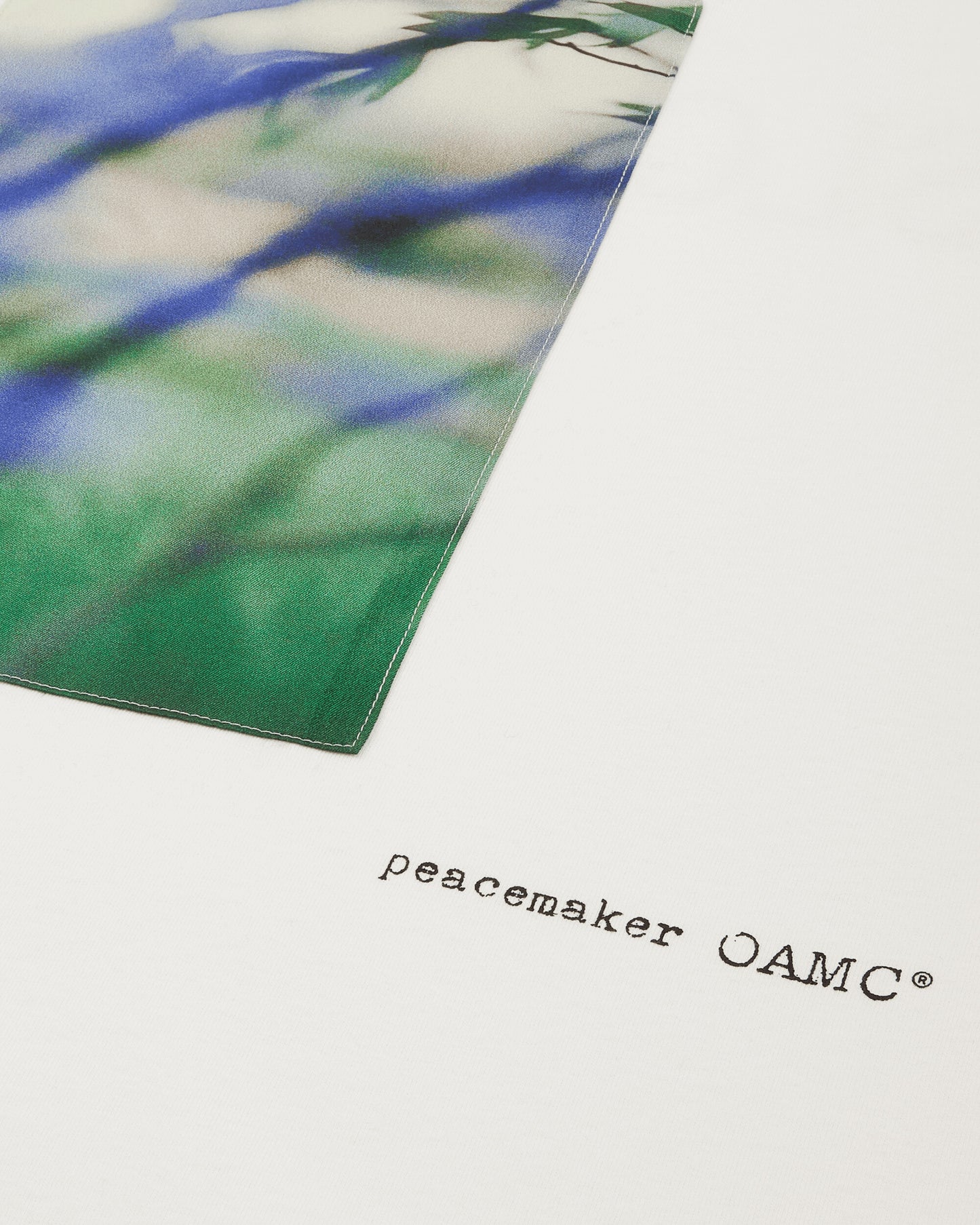 OAMC Peacemaker Loose Fit Tshirt Landart Print White T-Shirts Top PCM2OT02BJE00201 01