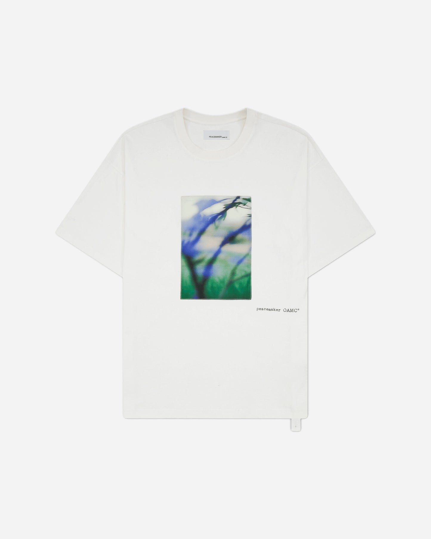 OAMC Peacemaker Loose Fit Tshirt Landart Print White T-Shirts Top PCM2OT02BJE00201 01