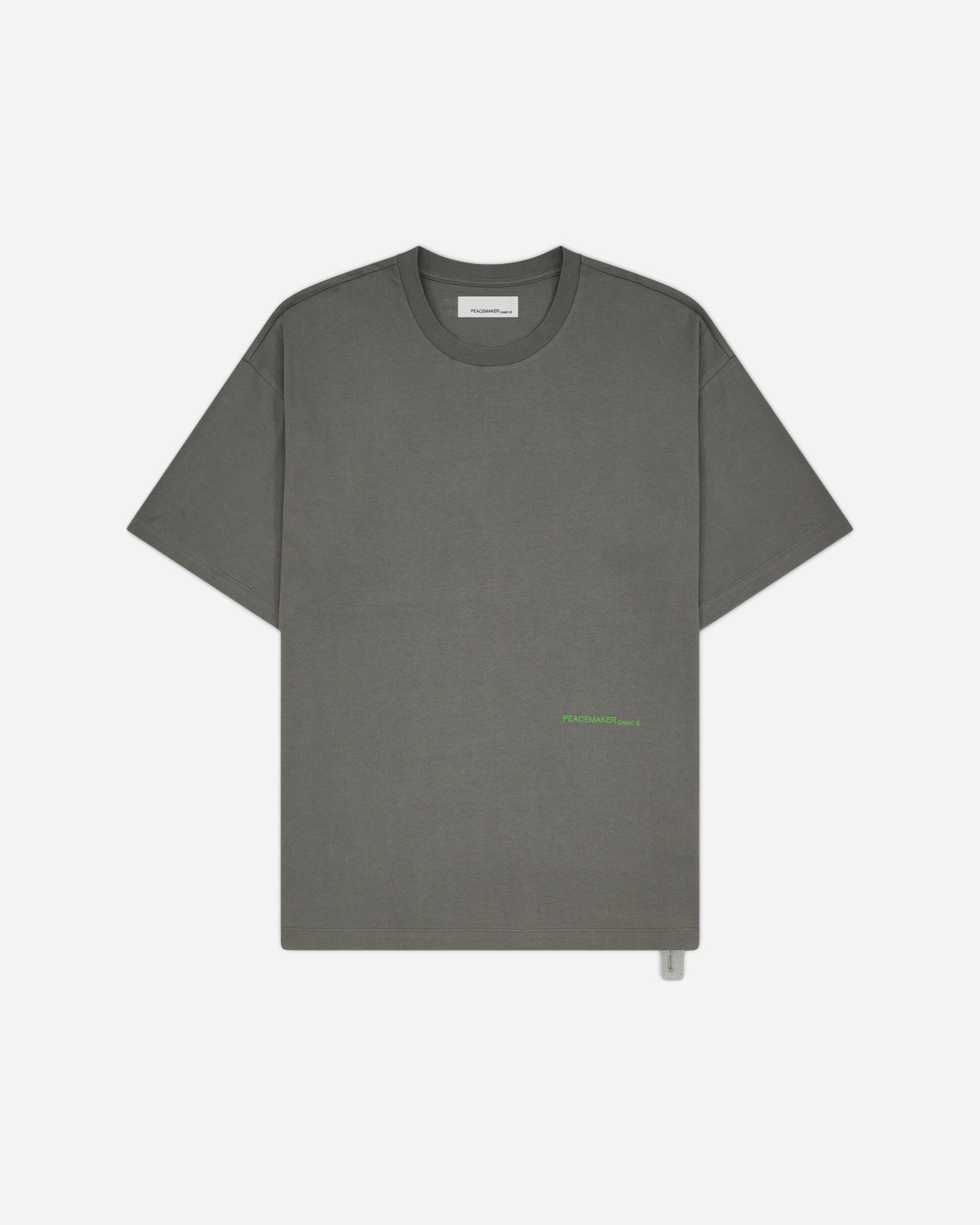 OAMC Peacemaker Loose Fit Tshirt Languages  Print Gray T-Shirts Top PCM2OT02EJE00295 95