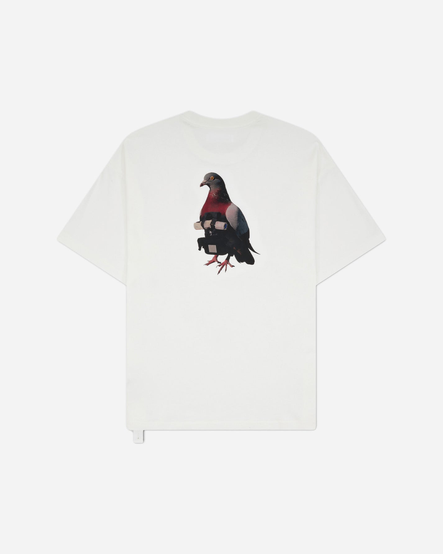 OAMC Peacemaker Loose Fit Tshirt Pigeon Print White T-Shirts Top PCM2OT02AJE00201 01