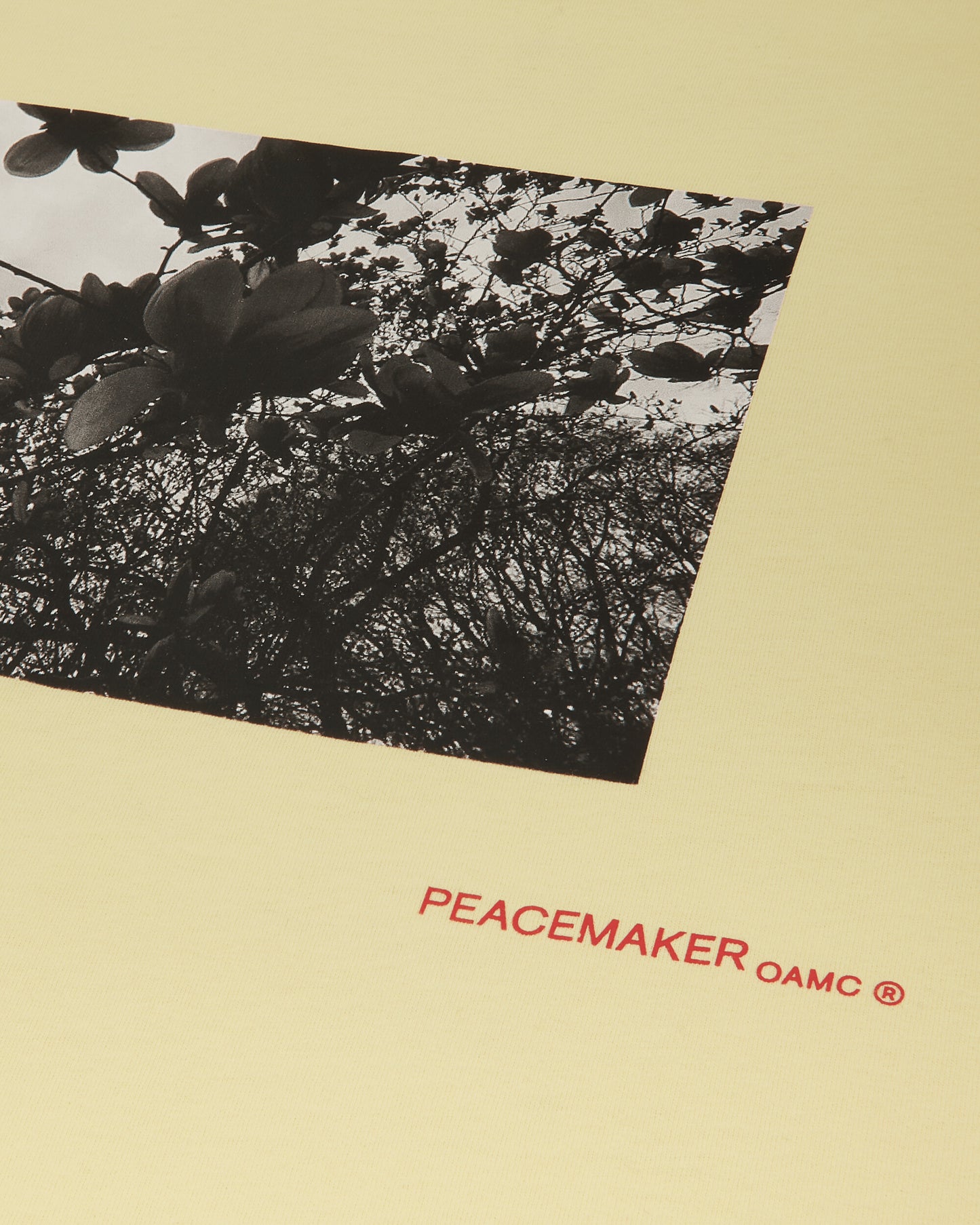 OAMC Peacemaker Loose Fit Tshirt Star  Print Light Yellow T-Shirts Top PCM2OT02LJE00214 14