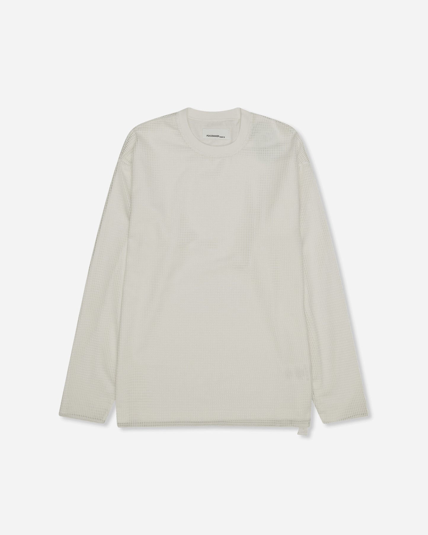 OAMC Peacemaker Mesh Layer Longsleeve White T-Shirts Top PCM2OT03ANE00101 01