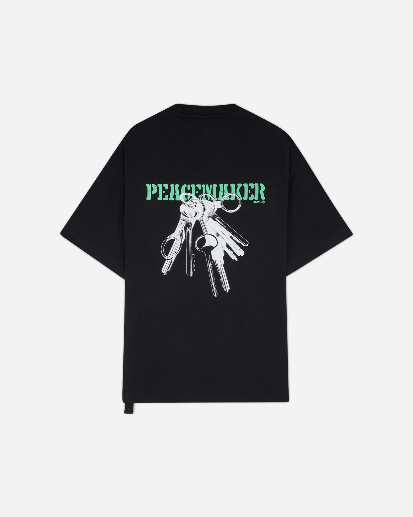 OAMC Peacemaker Oversize Tee  Keys Print Black T-Shirts Top PCM3OT02LJE002099 BLACK