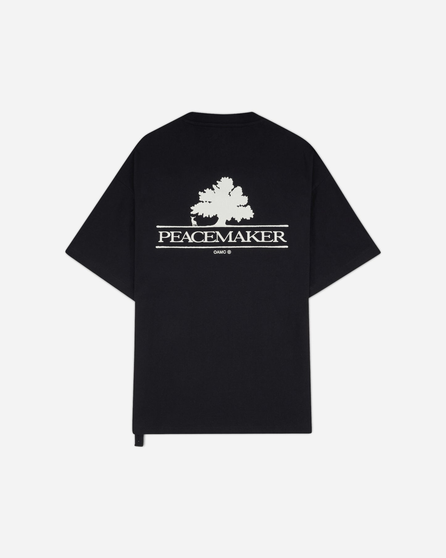 OAMC Peacemaker Oversize Tee  Tree Over Print Black T-Shirts Top PCM3OT02MJE001099 BLACK