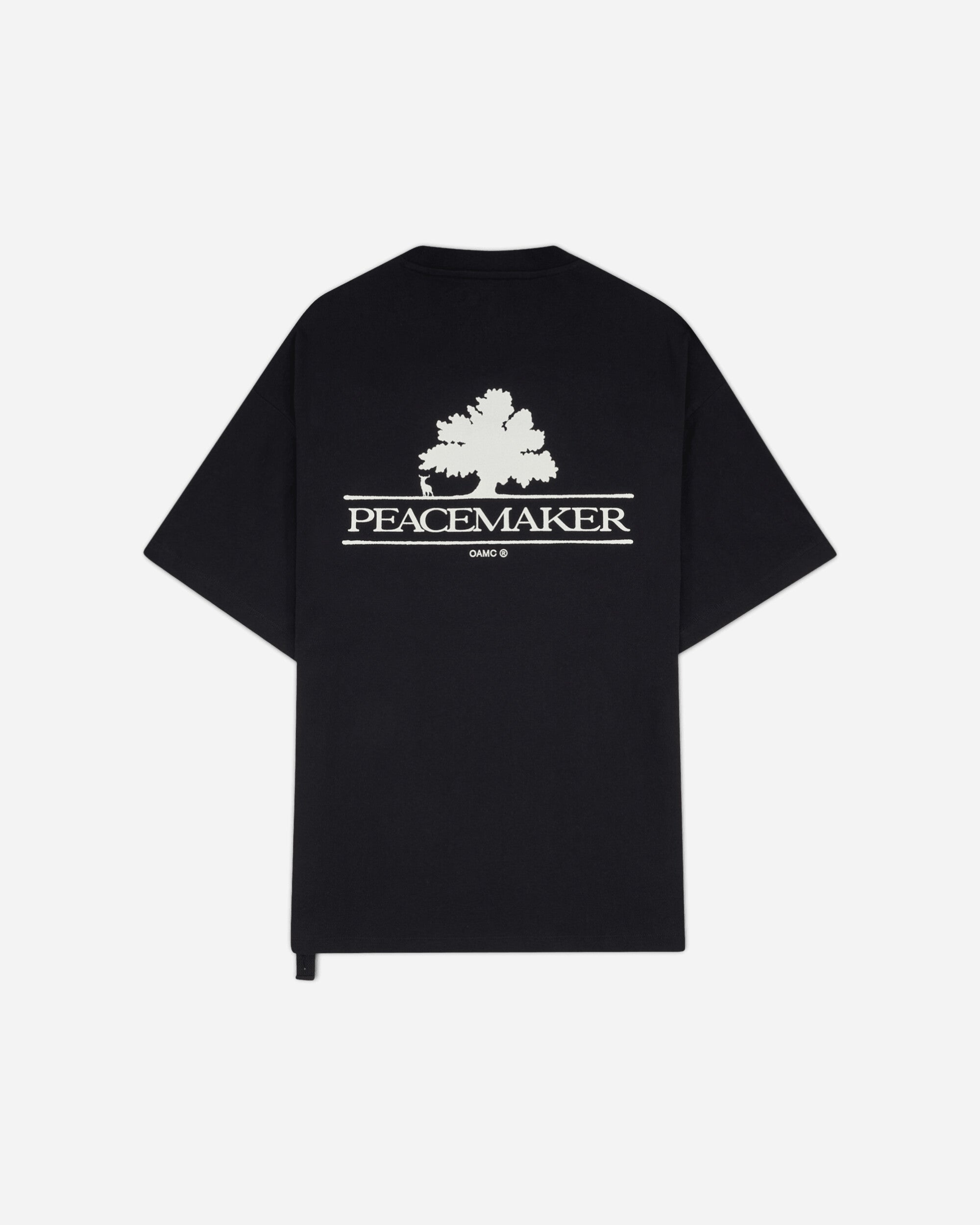 OAMC Peacemaker Oversize Tee  Tree Over Print Black T-Shirts Top PCM3OT02MJE001099 BLACK