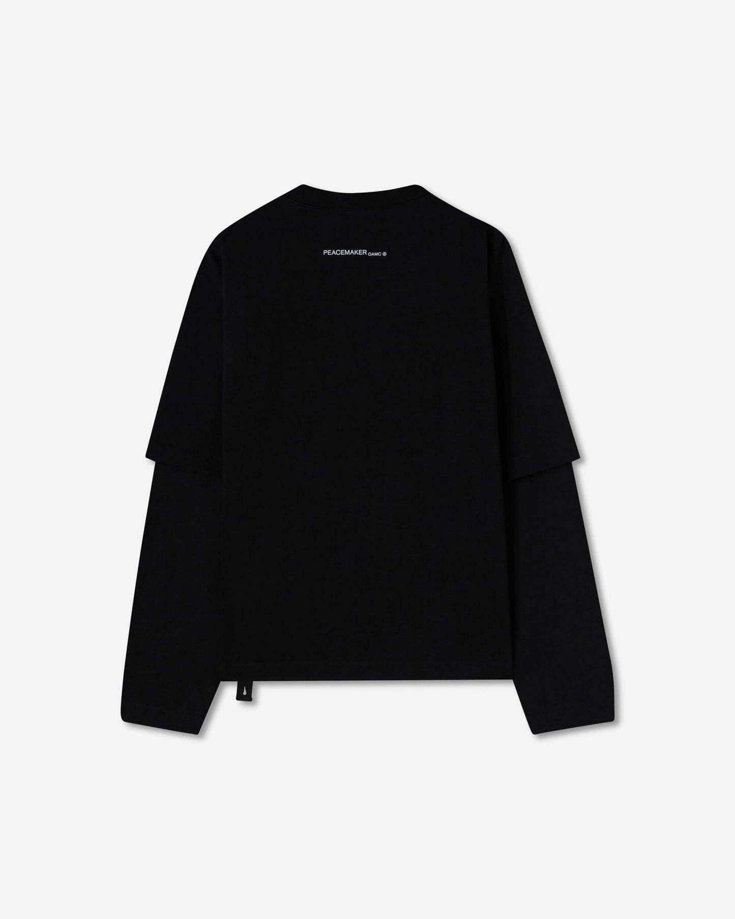 OAMC Peacemaker Peacemaker Lighter Double Layer Boxy Tshirt Black T-Shirts Top PCM1OT05RJE003099 BLK