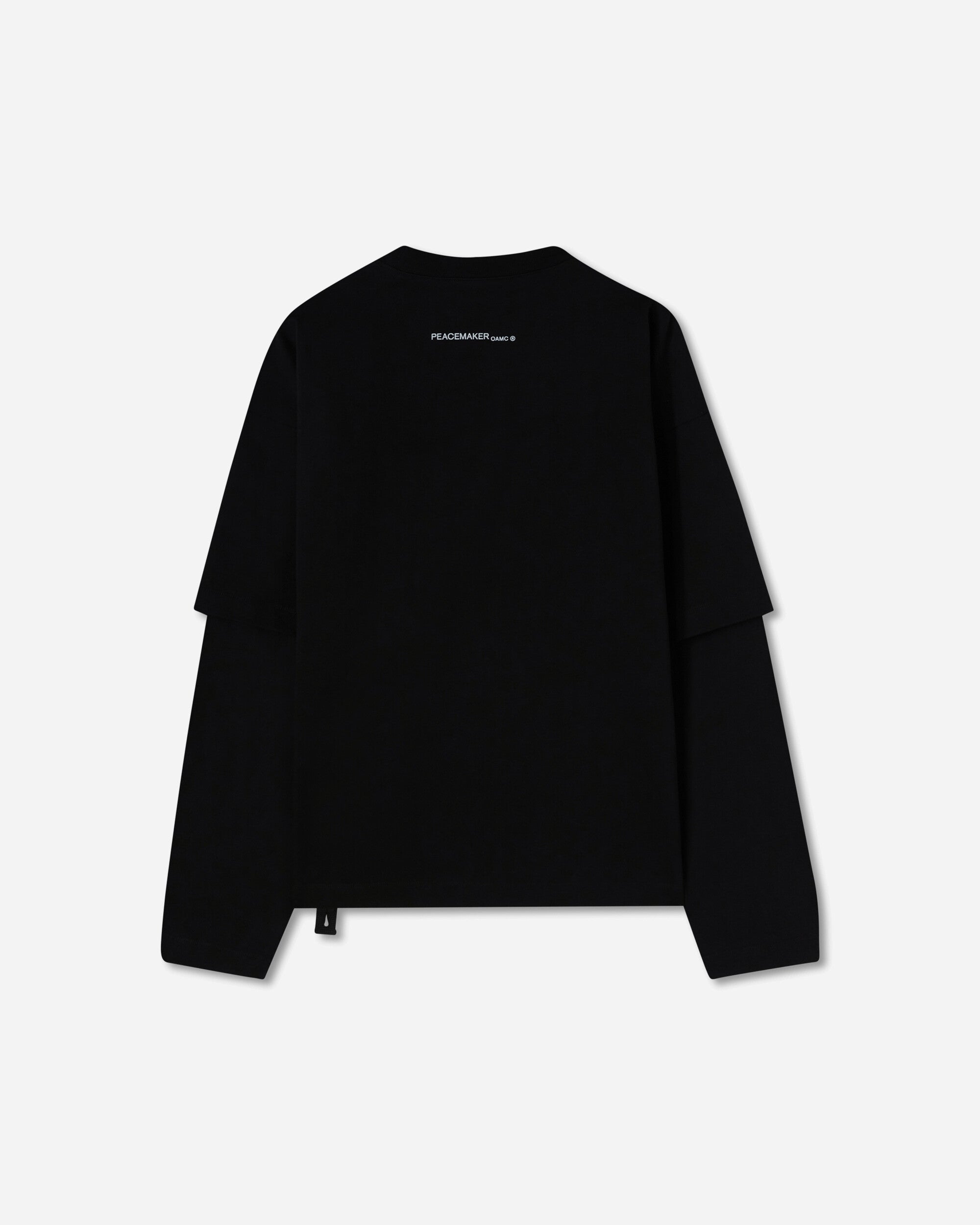 OAMC Peacemaker Peacemaker Lighter Double Layer Boxy Tshirt Black T-Shirts Top PCM1OT05RJE003099 BLK