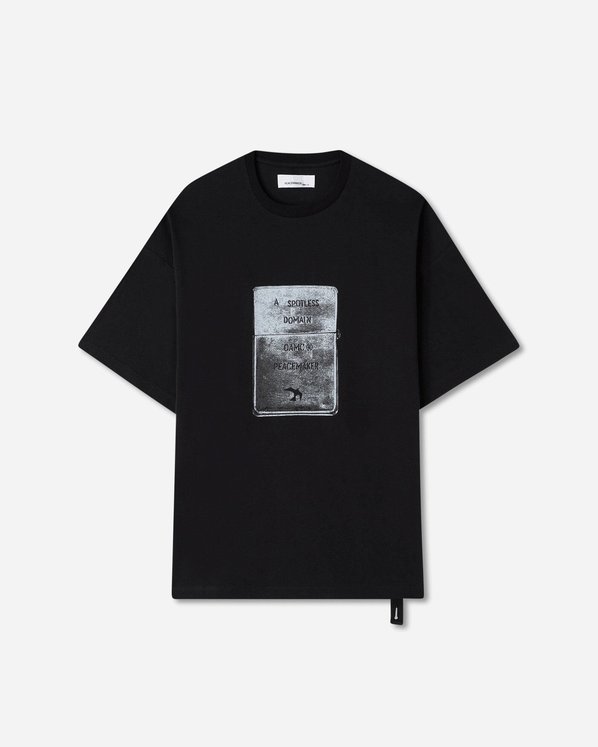 OAMC Peacemaker Peacemaker Lighter S/S Tshirt Black T-Shirts Top PCM1OT02RJE002099 BLK
