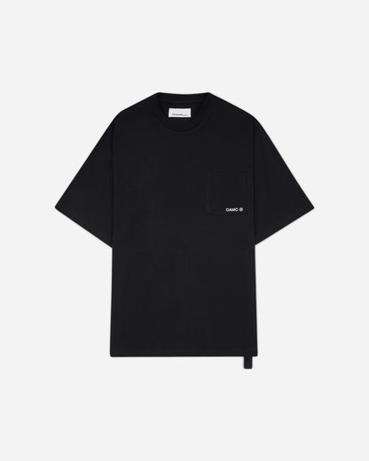 OAMC Peacemaker Pocket Tee  Stencil Print Black T-Shirts Top PCM3OT03DJE001099 BLACK