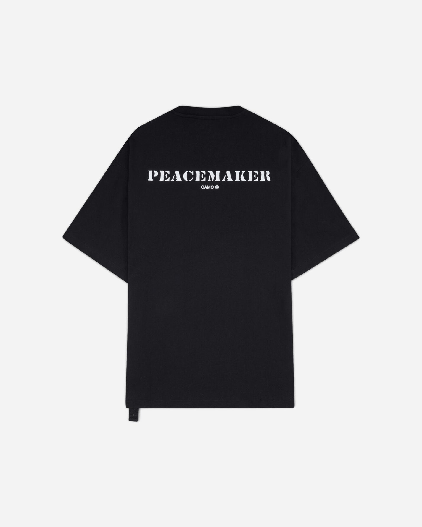 OAMC Peacemaker Pocket Tee  Stencil Print Black T-Shirts Top PCM3OT03DJE001099 BLACK