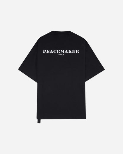 OAMC Peacemaker Pocket Tee  Stencil Print Black T-Shirts Top PCM3OT03DJE001099 BLACK