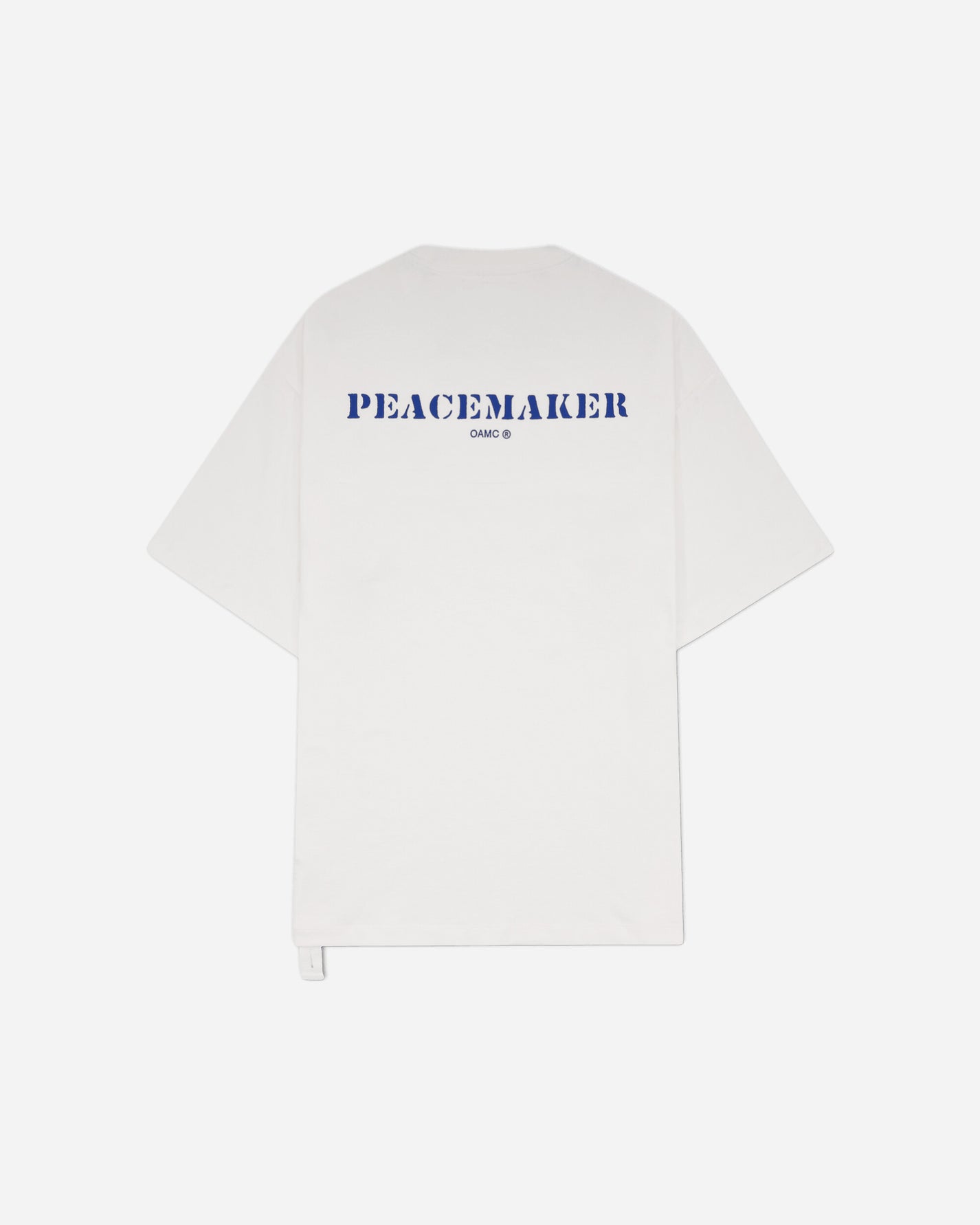 OAMC Peacemaker Pocket Tee  Stencil Print White T-Shirts Top PCM3OT03DJE001001 WHITE